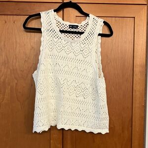 Gap Cream Crochet Tank Top